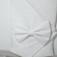 Бебешко одеялце с дантела, портбебе, за изписване, завивка, снимка 5 - Спално бельо и завивки - 40508549