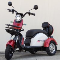 Електрическа триколка М14 двуместна с детска седалка задно, снимка 1 - Мотоциклети и мототехника - 44490537