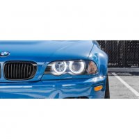 LED Crystal Ангелски очи за BMW E36 / E38 / E39 - Бели, снимка 2 - Аксесоари и консумативи - 37308753
