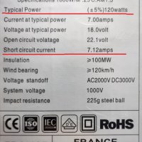 Промо Соларен панел + контролер 120W - 7.12А Специално за 12v системи ТОП , снимка 4 - Къмпинг осветление - 29565355