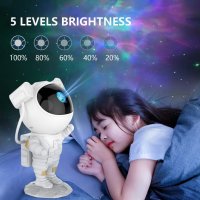 Астронавт звезден LED проектор Izoxis, Нощна лампа за деца, 360 настройка, Дистанционно, Бял, снимка 10 - Лед осветление - 42791579