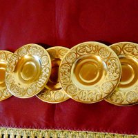 Персийски бронзови чинии,позлата,орнаменти. , снимка 1 - Антикварни и старинни предмети - 29764040