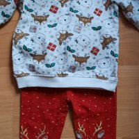 Коледна туника и коледна блуза за момиченце 92р , снимка 4 - Комплекти за бебе - 34177598