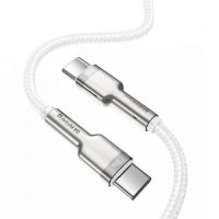 Кабел USB Type C - Type C M/M 1m 100W Baseus CATJK-C02 Бял Cable USB Type-C to Type-C, снимка 2 - USB кабели - 38546954