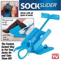 2193 Уред за лесно обуване на чорапи Sock Slider, снимка 1 - Други стоки за дома - 34994616