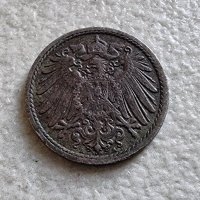 Монета. Германия. 5 райх пфенига. 1913 година, снимка 3 - Нумизматика и бонистика - 38974501