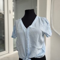 Дамска синя блуза, снимка 1 - Тениски - 39810842