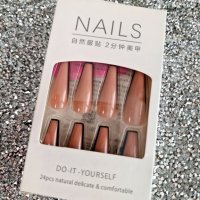 👑 💗Ново ! Комплект Разкошни Press-on Изкуствени Нокти 24 броя 💋 КОД : nail559💗 👑 💋, снимка 5 - Продукти за маникюр - 42289392