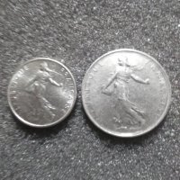 Лот 1/2 и1 франк 1970г., снимка 2 - Нумизматика и бонистика - 39481335