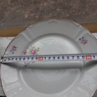 Лот чинии български порцелан с хубава шарка - 4 броя, снимка 6 - Антикварни и старинни предмети - 39434786