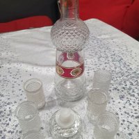 Комплект за ракия, бутилка и чашки, снимка 4 - Сервизи - 38767268