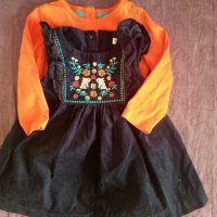 Бебешка рокличка с блузка - John Lewis 3-6м, снимка 1 - Бебешки рокли - 31429650