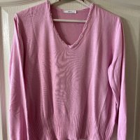 Бонбонено розова блуза с блестящи камъчета Swarovski , снимка 10 - Блузи с дълъг ръкав и пуловери - 35522330