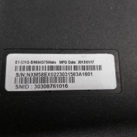 Продавам лаптоп на части ACER ASPIRE E1-531G, снимка 5 - Лаптопи за дома - 32023352