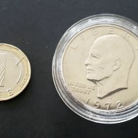 Оригинална монета. САЩ. Долар. Един Американски долар .1971 година., снимка 3 - Нумизматика и бонистика - 27667427