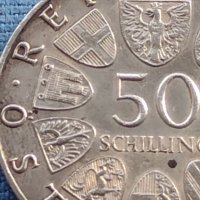 Сребърна монета 50 шилинга 1969г. Австрия 450г. От смъртта на император Максимилиан първи 40385, снимка 6 - Нумизматика и бонистика - 42755608