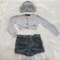 Зимни къси панталони болеро и шапка 3-4 години, снимка 4 - Детски комплекти - 30825402