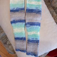 Ръчно плетени мъжки чорапи размер 43, снимка 2 - Мъжки чорапи - 39682261