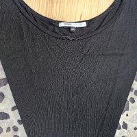 Дамска тениска Bershka,  size S, 100%вискоза, с тюл с леопардови мотив, като нова, снимка 4 - Тениски - 29005561