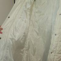 Бяло дълго зимно шушляково яке, снимка 7 - Якета - 42842125