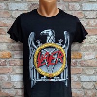 Нова мъжка тениска с дигитален печат на музикалната група Slayer, снимка 5 - Тениски - 42648624