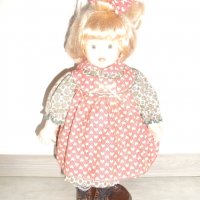 № 6463 стара порцеланова кукла   - със стойка  - височина 40 см , снимка 2 - Други ценни предмети - 37757970