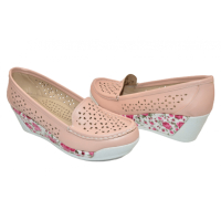 Дамски обувки в розово на платформа , снимка 2 - Дамски ежедневни обувки - 44364231