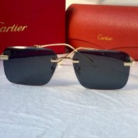 Cartier мъжки слънчеви очила с дървени дръжки, снимка 6 - Слънчеви и диоптрични очила - 42796957