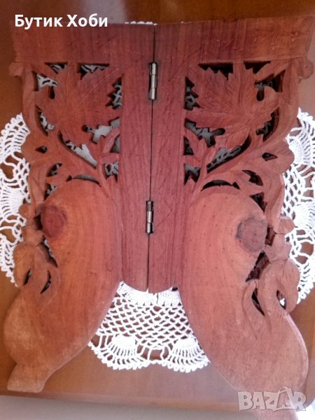 Дърворезба поставка/основа, снимка 1