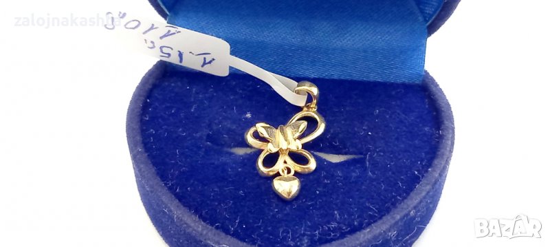 Нова Златна висулка пеперуда-1,15гр/14кр, снимка 1