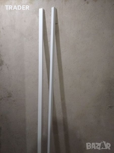 Ъглов профил 30х30мм 200см и 40х20мм 200см  алуминиев бял , снимка 1