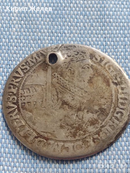 Сребърна монета Орт 1621г. Сигизмунд трети Полша 13620, снимка 1