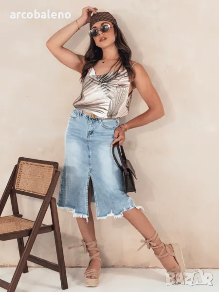 STELLIS Дамска дънкова пола, снимка 1