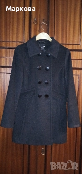 Черно палто р.36, снимка 1