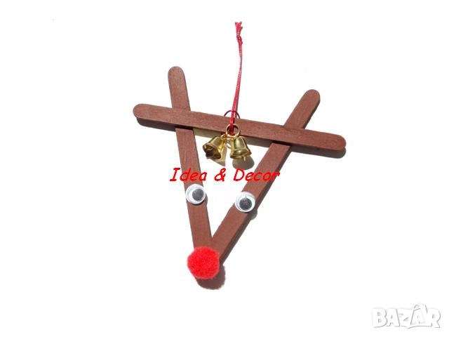Новогодишна играчка еленче с камбанки, снимка 1