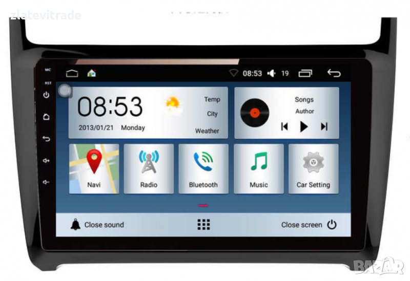 VOLKSWAGEN POLO 2011 - 2016 9'' Андроид НАВИГАЦИЯ, 9429, снимка 1