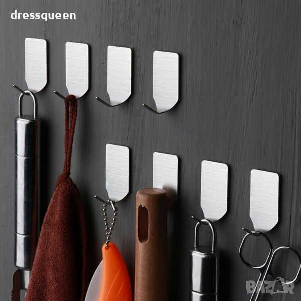 3205 6 БРОЯ САМОЗАЛЕПВАЩИ МЕТАЛНИ ЗАКАЧАЛКИ, снимка 1