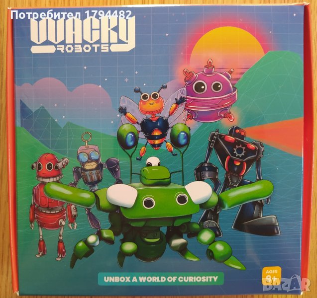 НОВ, оригинален комплект от 5 робота Wacky Robots, снимка 1