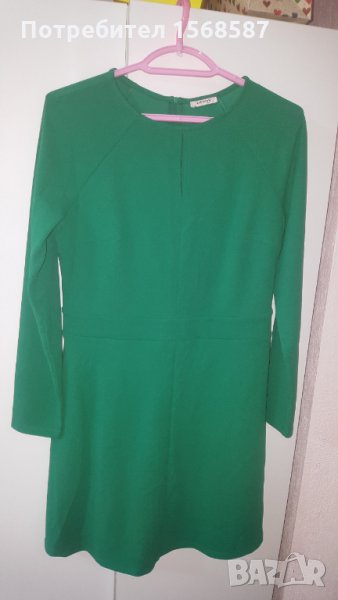 Зелена рокля с дълъг ръкав Orsay размер 42, снимка 1