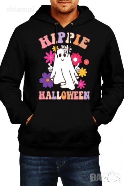 Мъжки Суитчър/Суитшърт Hippie Halloween,Halloween,Хелоуин,Празник,Забавление,Изненада,Обичаи,, снимка 1