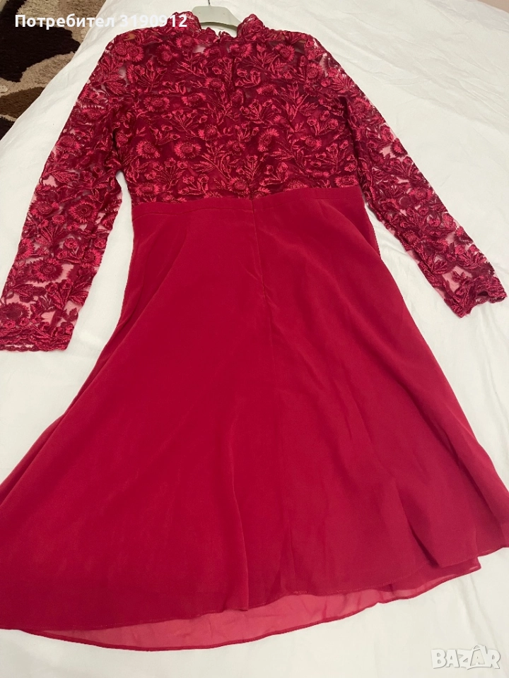 Бордо червена рокля на Чичи-Лондон, снимка 1