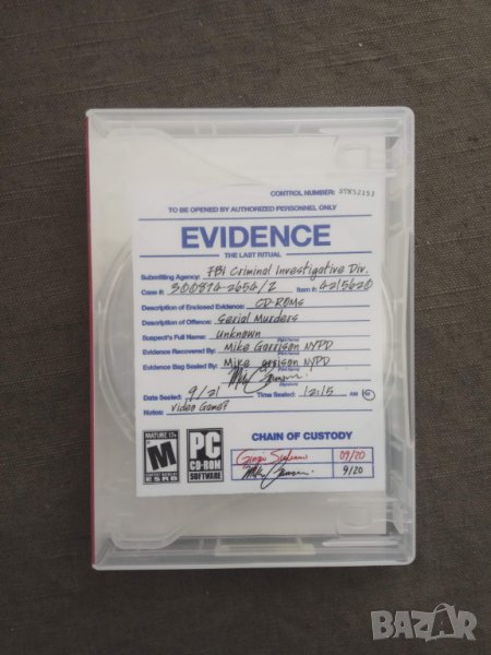 Продавам игра " Evidence: The Last Ritual", снимка 1