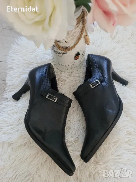 Черни обувки естествена кожа , снимка 1