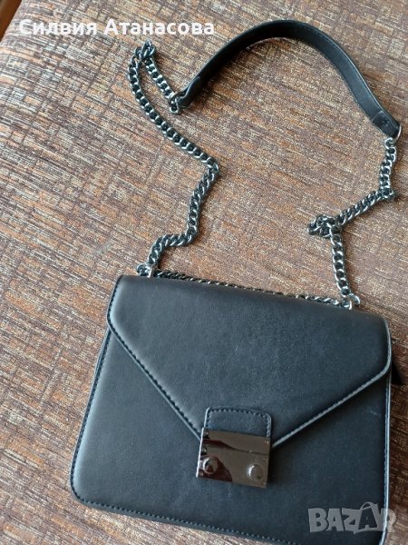 Чанта кожа черна, снимка 1