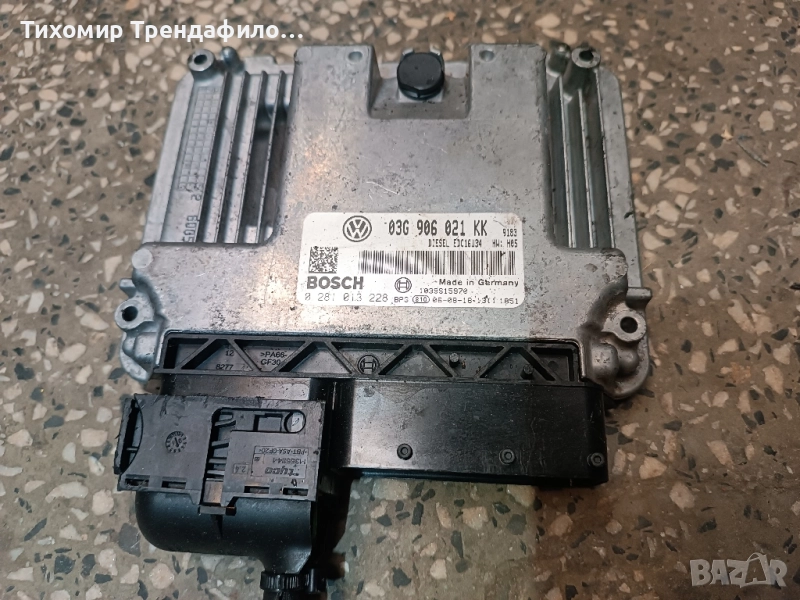 ECU VW Golf 5 2.0 TDI 03G906021KK , 03G 906 021 KK , 0281013228 , 0 281 013 228 EDC16U34, снимка 1