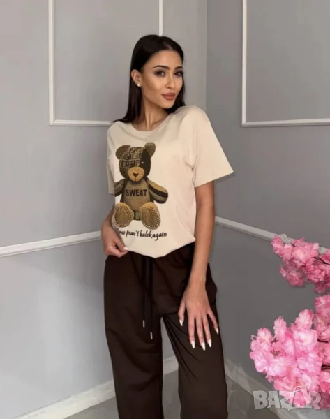 памучни дамски тениски Teddy Bear , снимка 1