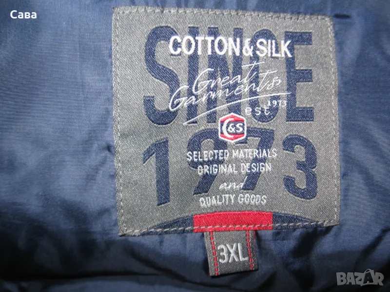 Зимно яке COTTON&SILK  мъжко,3ХЛ, снимка 1