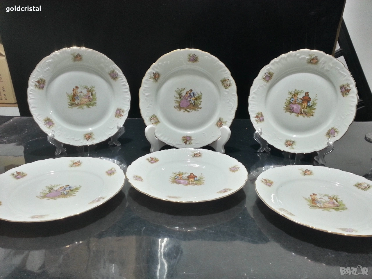 Стар полски порцелан чинии, снимка 1