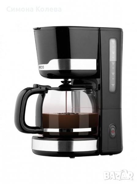 ✨Кафемашина ECG KP 2115 Black, 1000 W, 12 чаши кафе, снимка 1