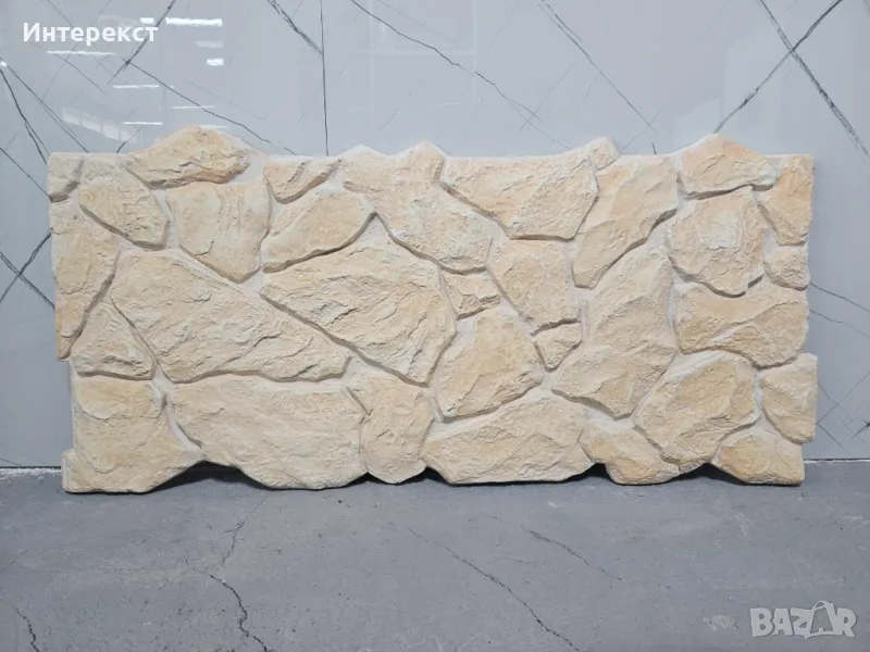 Фасадни ПУ стенни панели беж В01, снимка 1